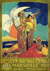 Plakat reklamujący "Exposition Nationale Coloniale", Marsylia, kwiecień - listopad 1922 r.